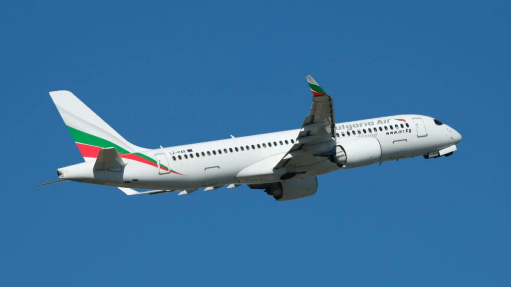 ein Flieger der Bulgaria Air