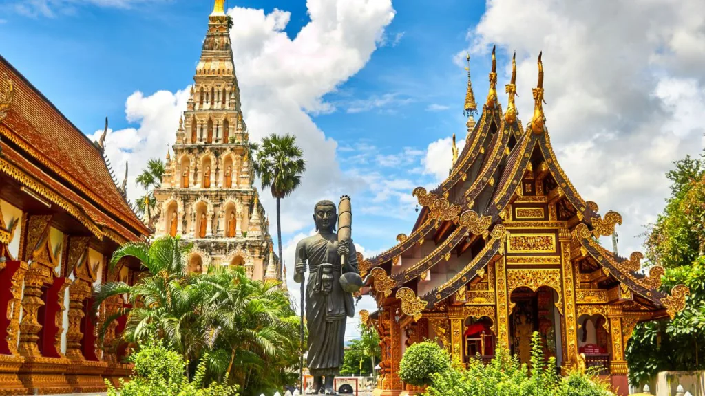ein buddhistisches Dorf in Thailand