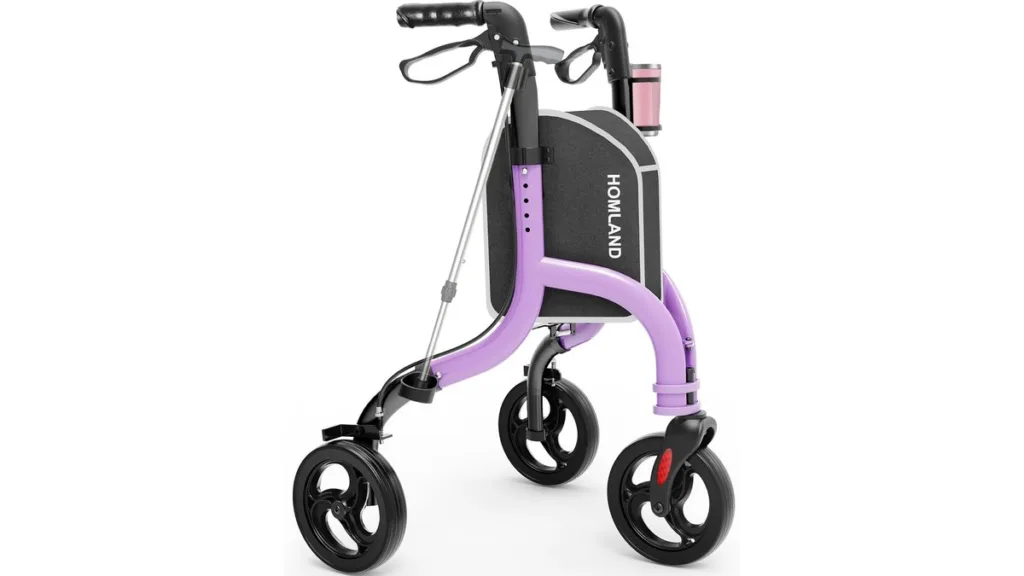 der Dreirad-Rollator HOMLAND in hellem Lila