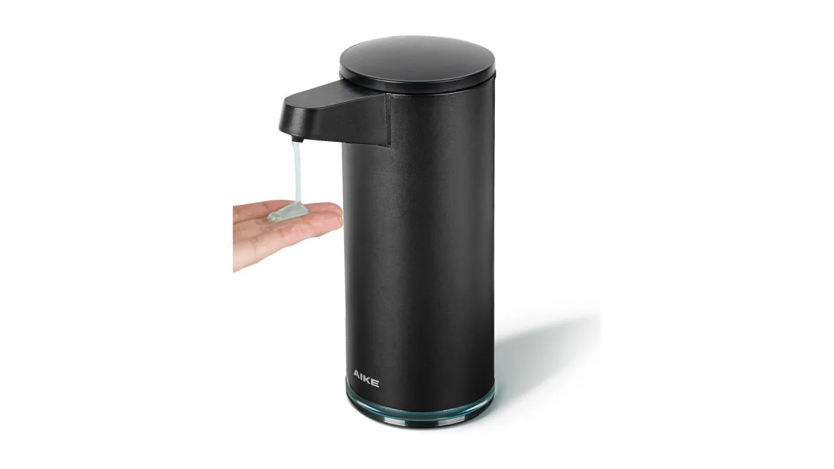 aike seifenspender usb-c schwarz edelstahl
