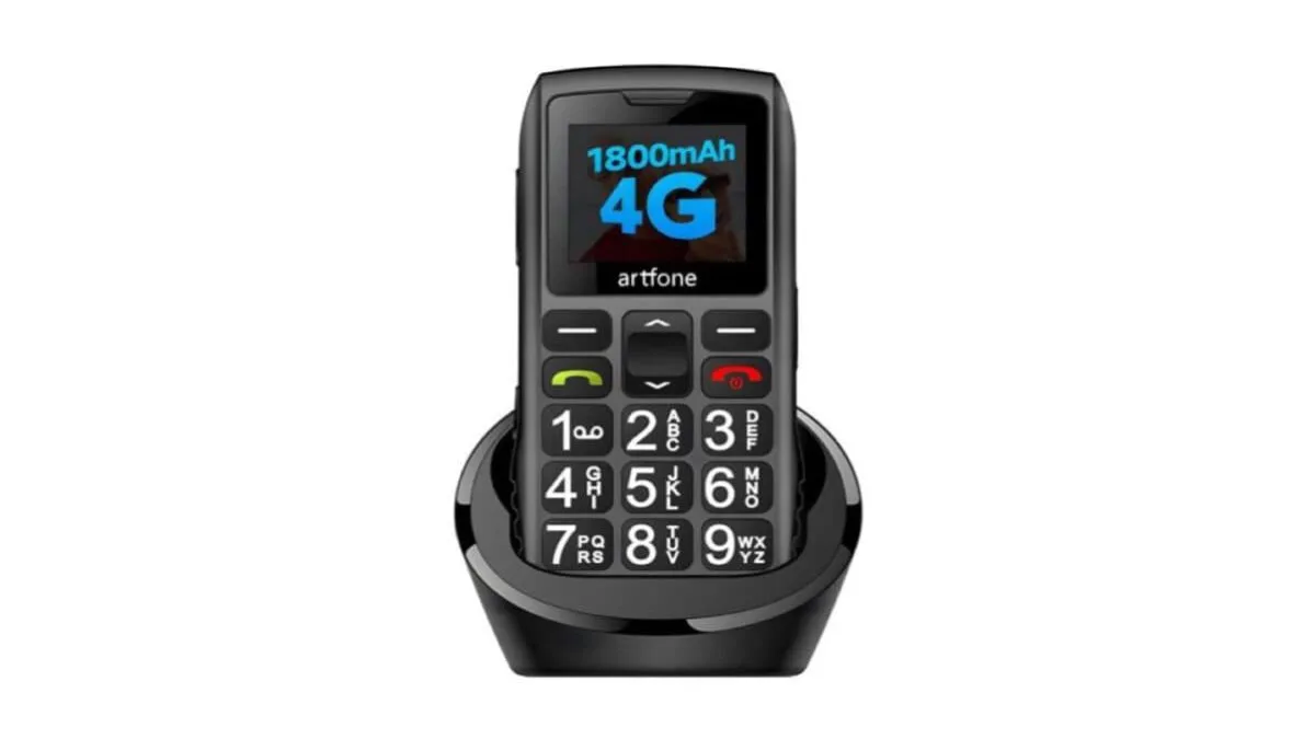 Artfone 4G Großtastenhandy frontal mit großem Klartextdisplay