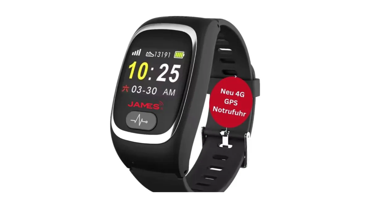 AURUM Notfall ID James Notruf Uhr B8 4G silber