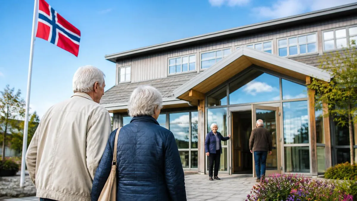 Kommunalgebäude in Norwegen als Symbol für Behördenwege