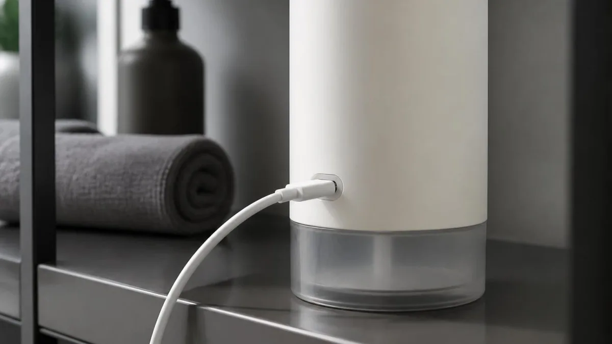 usb-c anschluss seifenspender aufladen