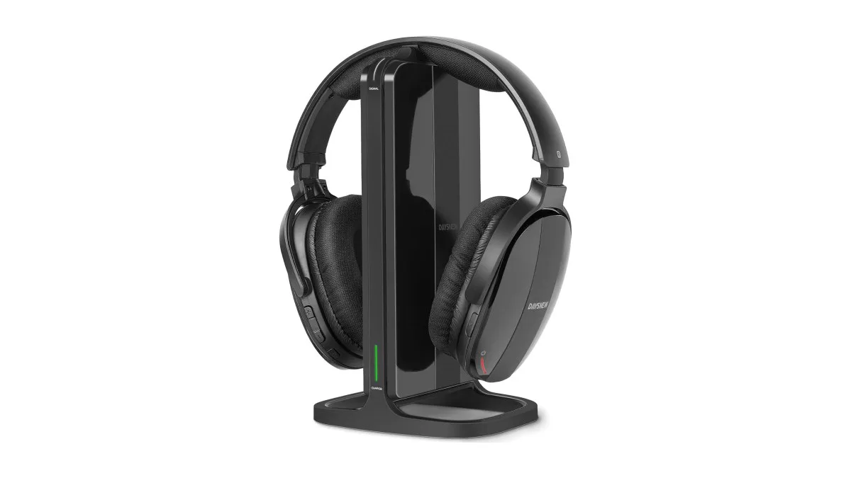Daysnew DB100 Over-Ear Funkkopfhörer mit Ladestation und RF-Sender