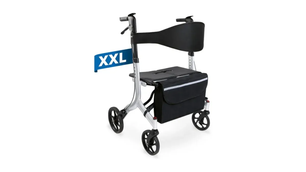 Weinberger XXL Rollator mit breitem Sitz und stabiler Konstruktion