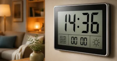 große digitale wanduhr klar lesbar titelbild