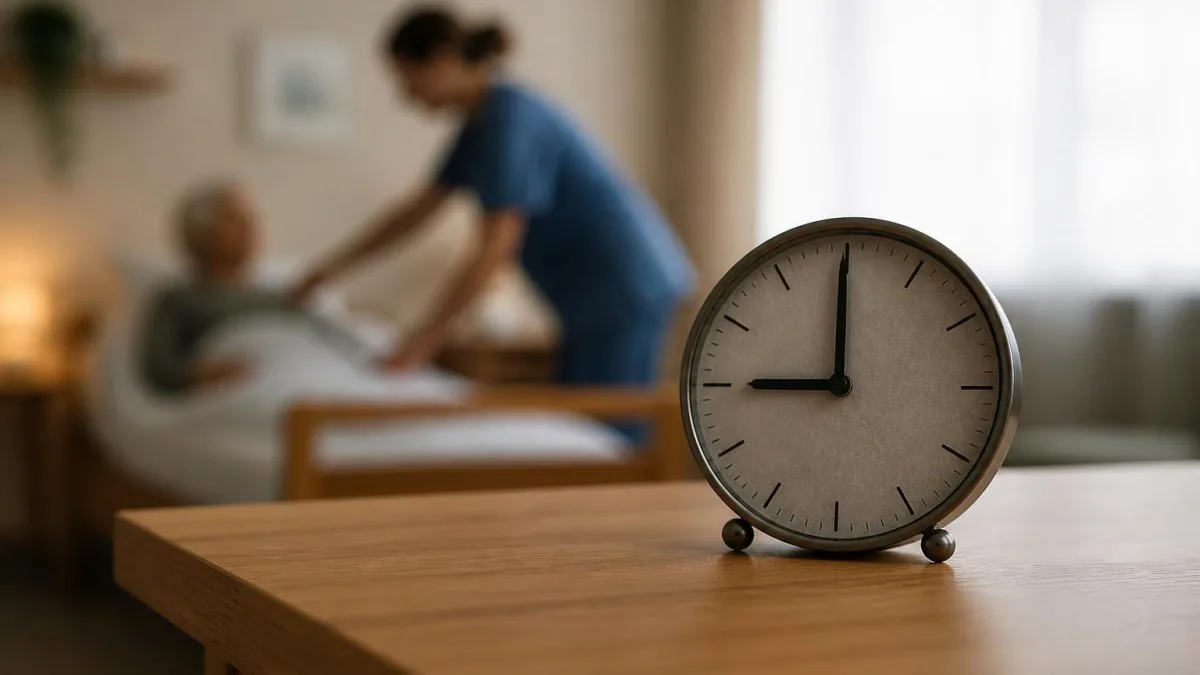 uhr symbol grenzen pflegeumgebung