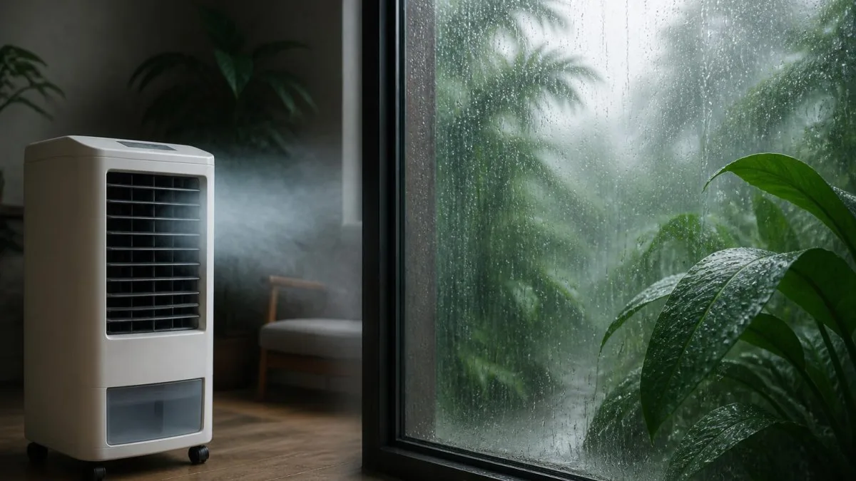 verdunstungskuehler neben feuchtem fenster weniger wirkung