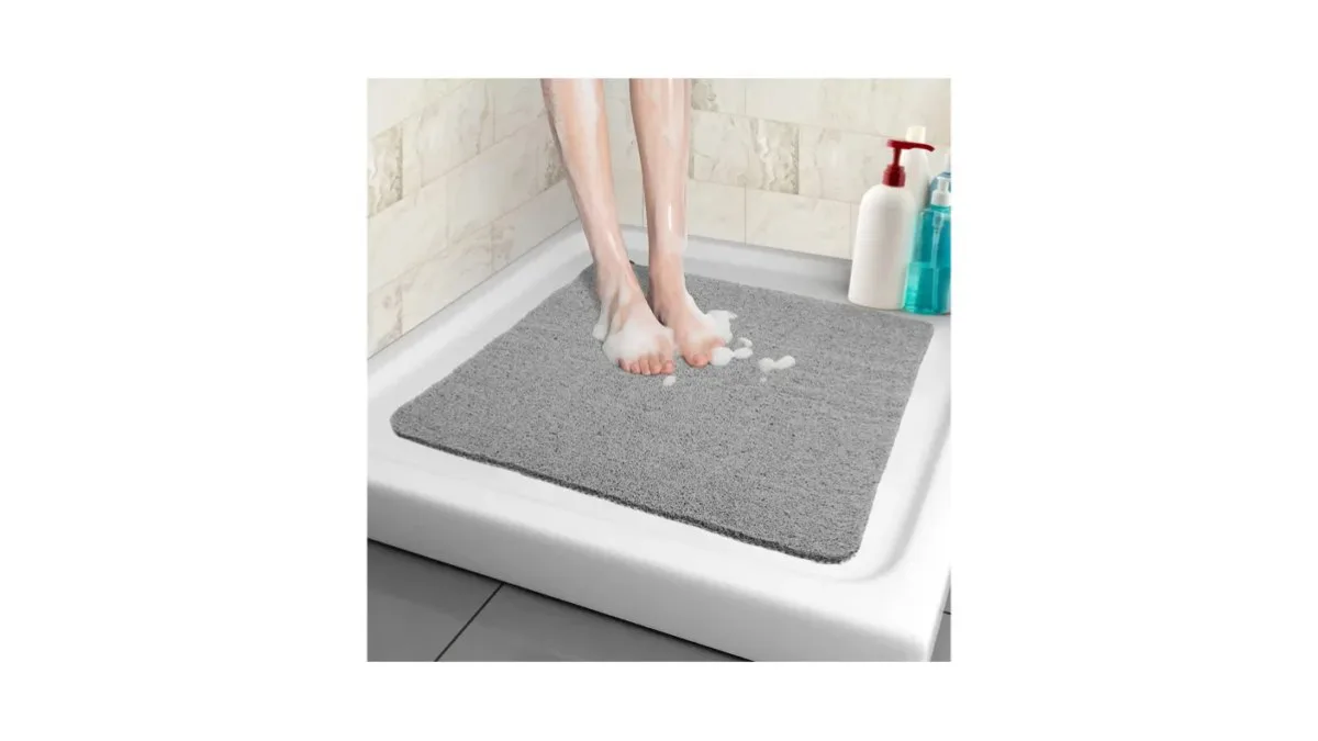 PVC-Luffa-Duschmatte mit offener Struktur zur schnellen Wasserableitung