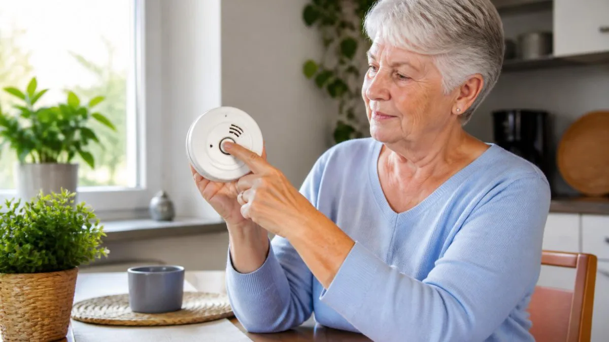 seniorin testet rauchmelder