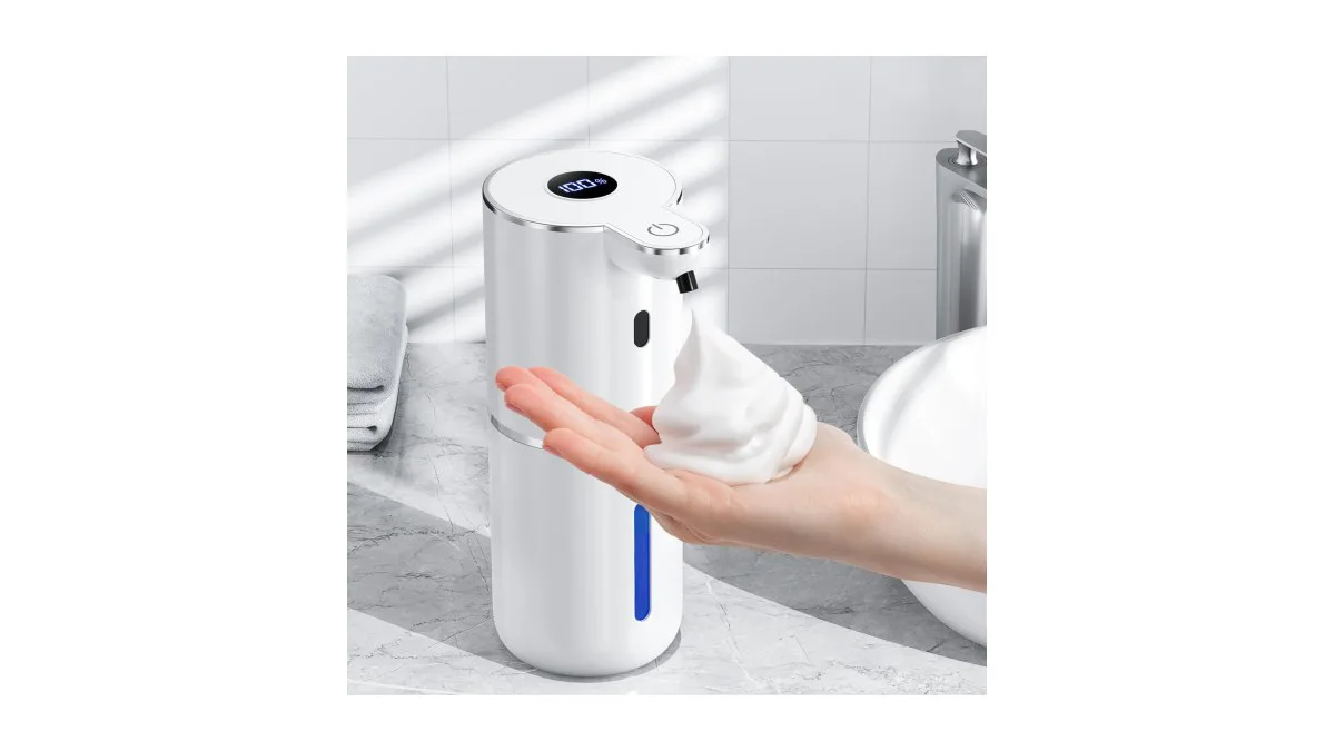 seifenspender digitalanzeige 380ml weiss