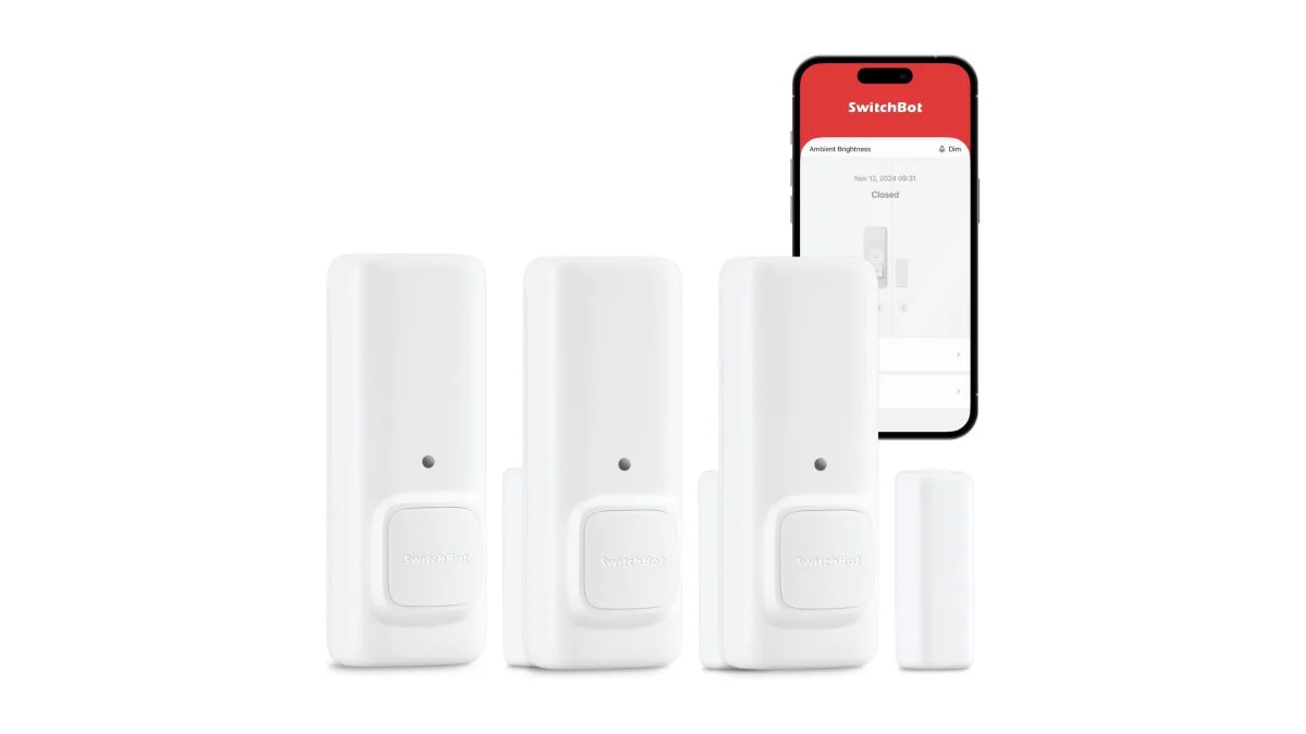 SwitchBot dreier Pack Tür- und Fenstersensor, kompakter Magnetkontakt