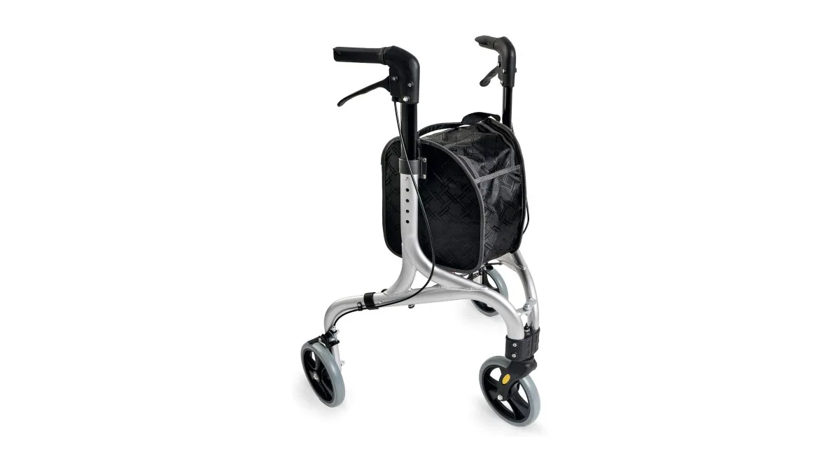 Weinberger 3‑Rad Rollator, besonders schmale Bauweise, Tragetasche