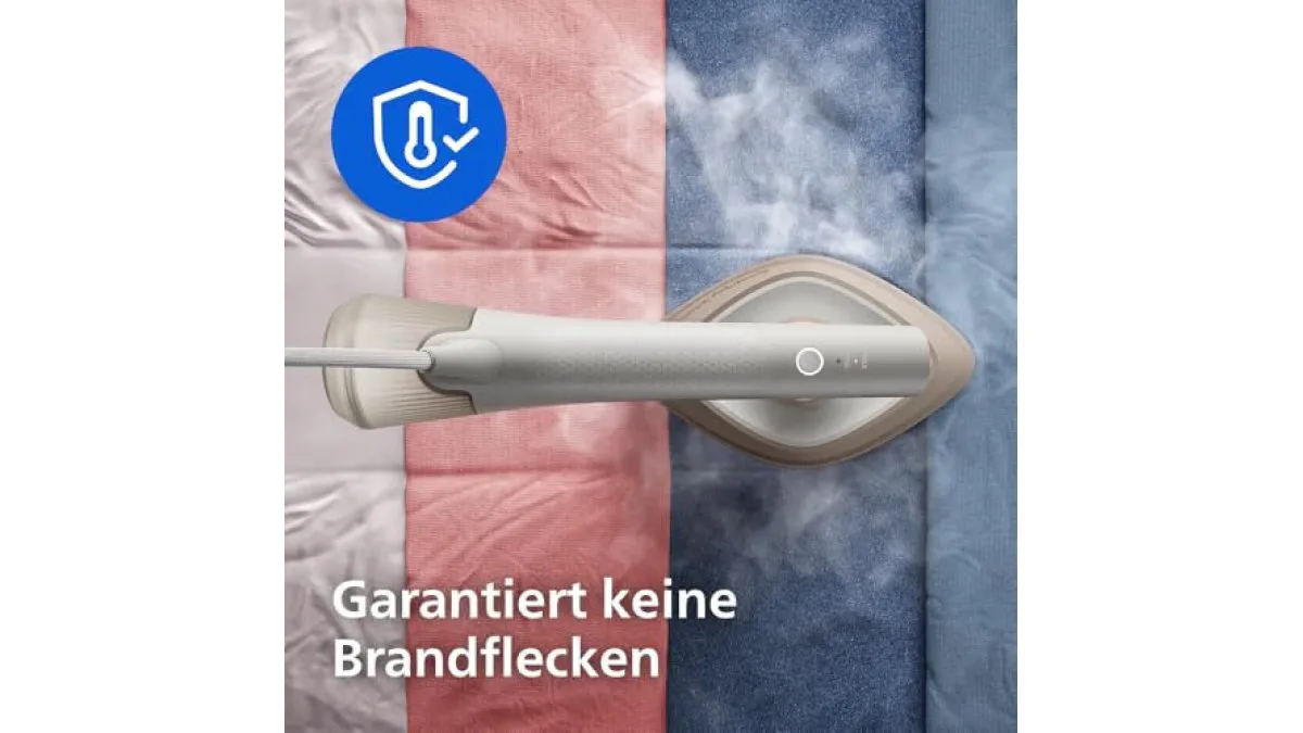Philips OneTurn 2‑in‑1 Bügeleisen und Steamer, weißes kompaktes Gerät mit drehbarem Kopf – weitere Produktansicht 5