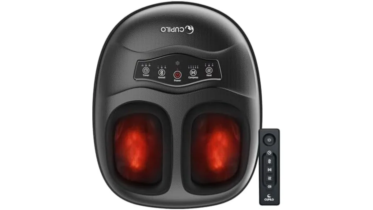 CuPiLo Fingerdruck-Fußmassager mit punktueller Wärmeauflage auf der Fußsohle